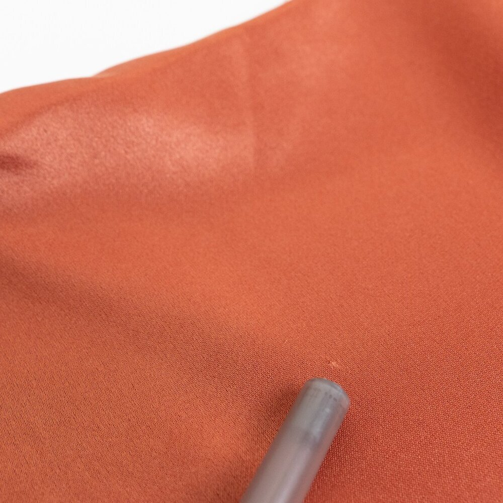 Aritzia Babaton Satin Dress Stanley Kimono Style Faux Wrap Burnt Orange  Copper - Picture 13 of 15